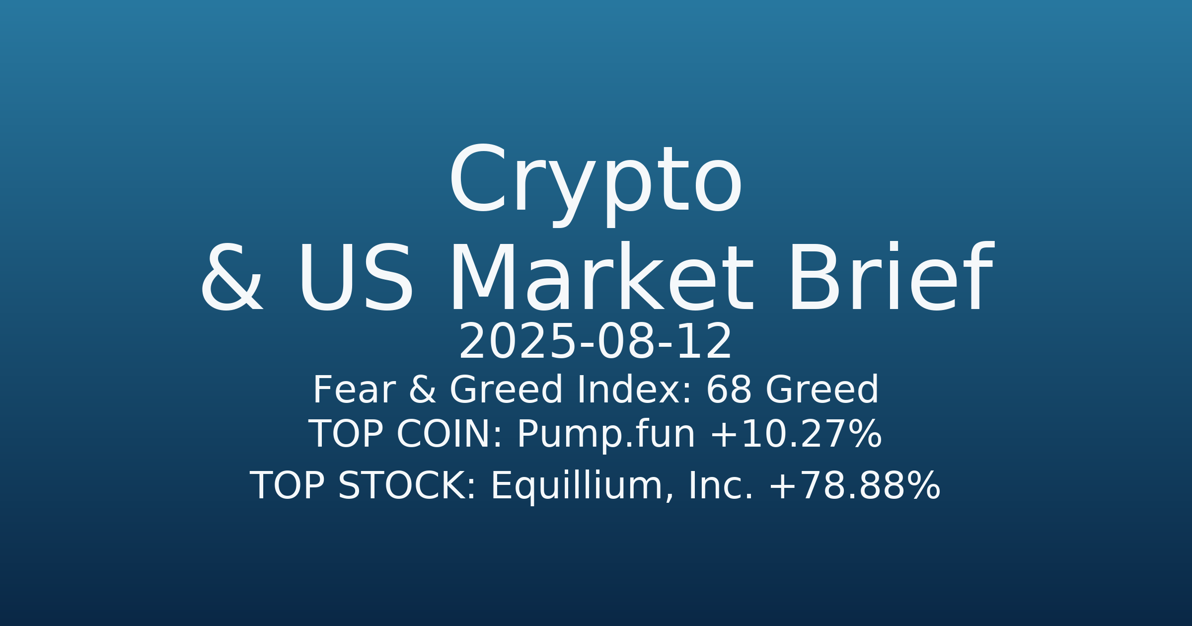 코인·미증시 요약 (Crypto & US Market Brief) (2025-08-12)