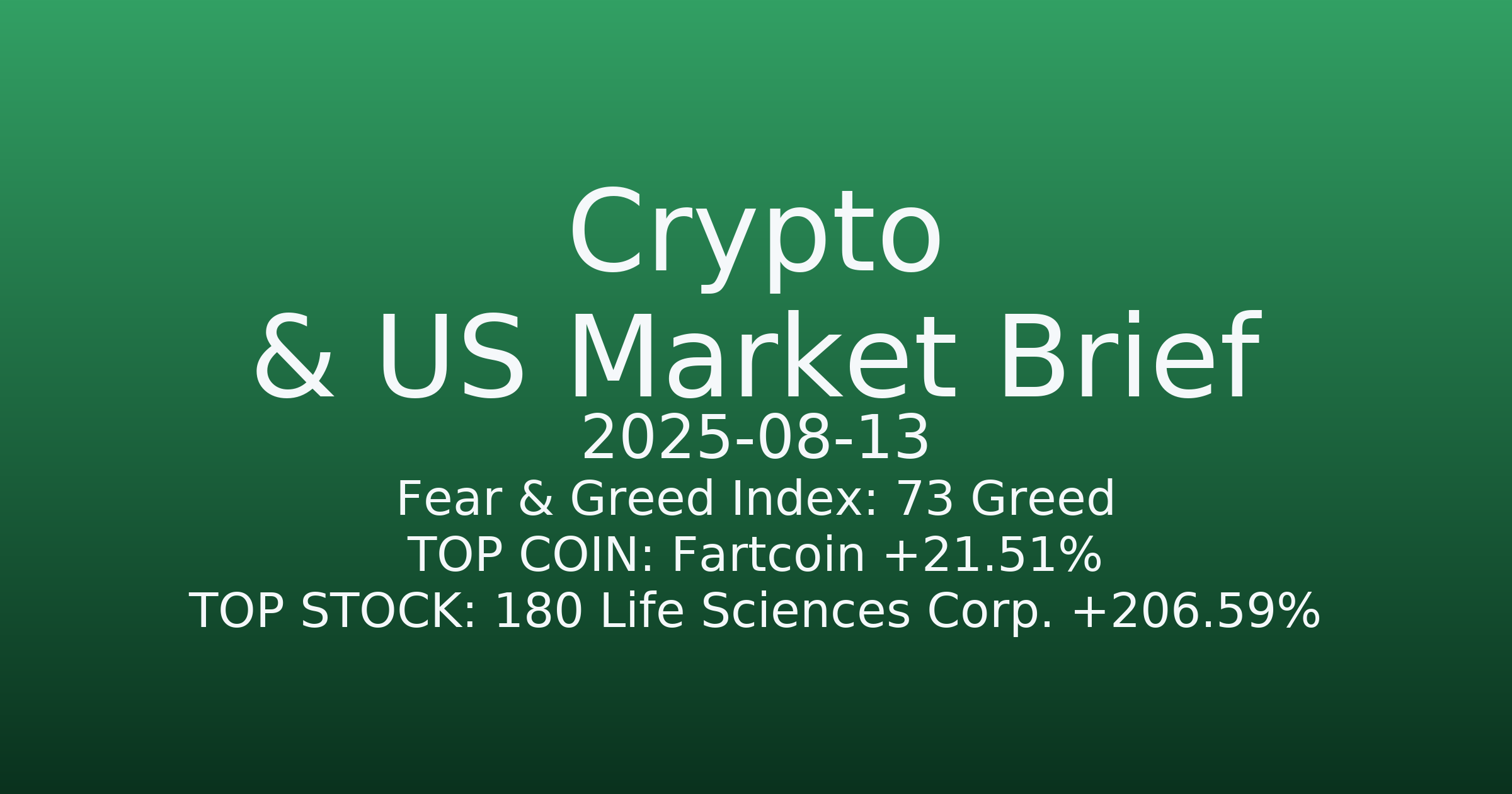 코인·미증시 요약 (Crypto & US Market Brief) (2025-08-13)