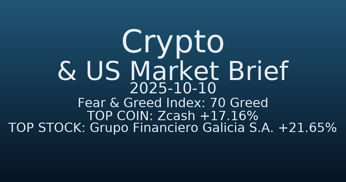 코인·미증시 요약 (Crypto & US Market Brief) (2025-10-10)