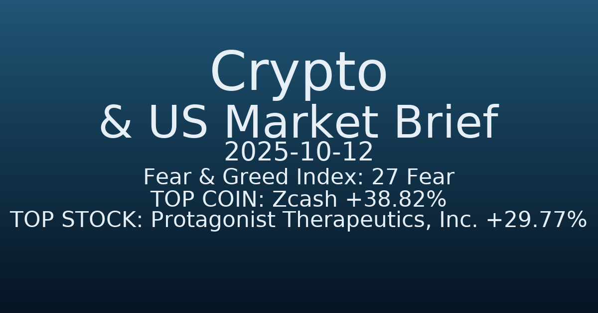 코인·미증시 요약 (Crypto & US Market Brief) (2025-10-12)