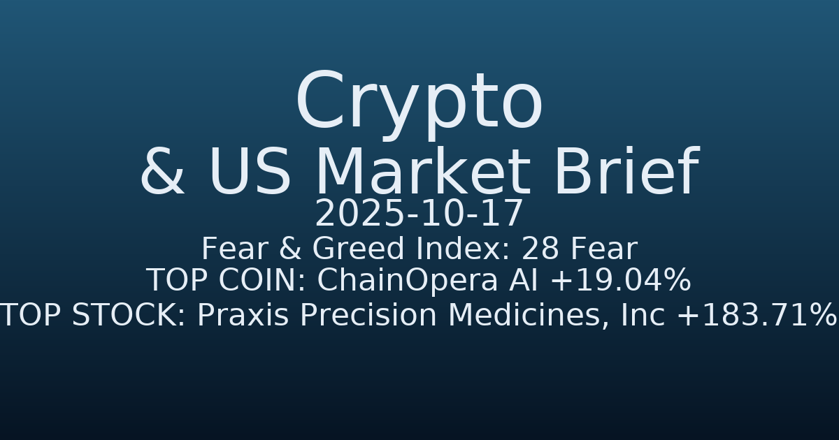 코인·미증시 요약 (Crypto & US Market Brief) (2025-10-17)