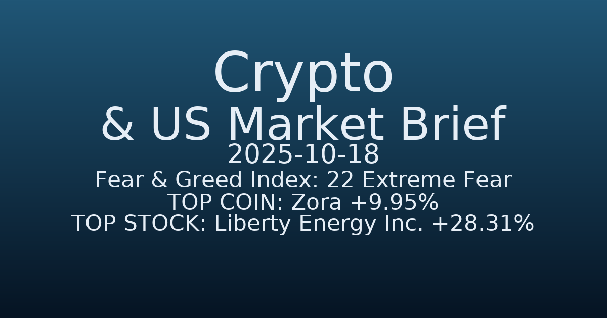 코인·미증시 요약 (Crypto & US Market Brief) (2025-10-18)