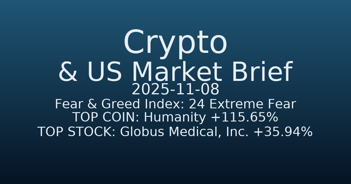 코인·미증시 요약 (Crypto & US Market Brief) (2025-11-08)