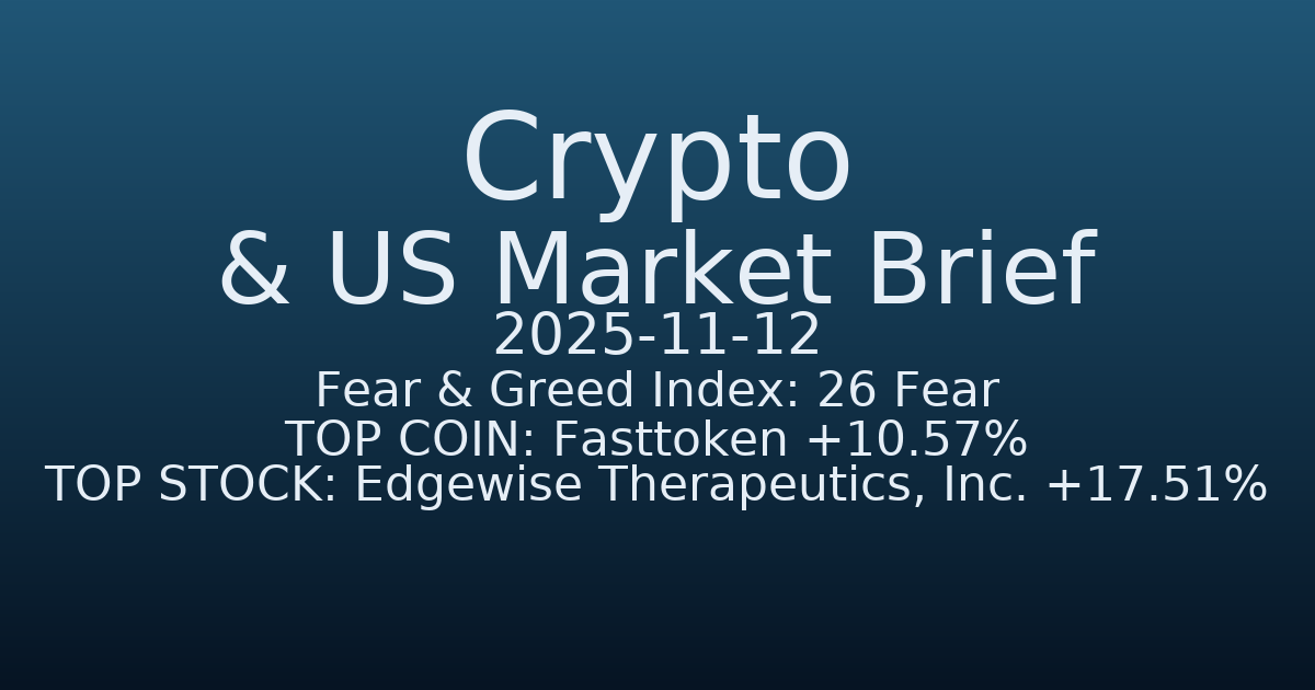 코인·미증시 요약 (Crypto & US Market Brief) (2025-11-12)