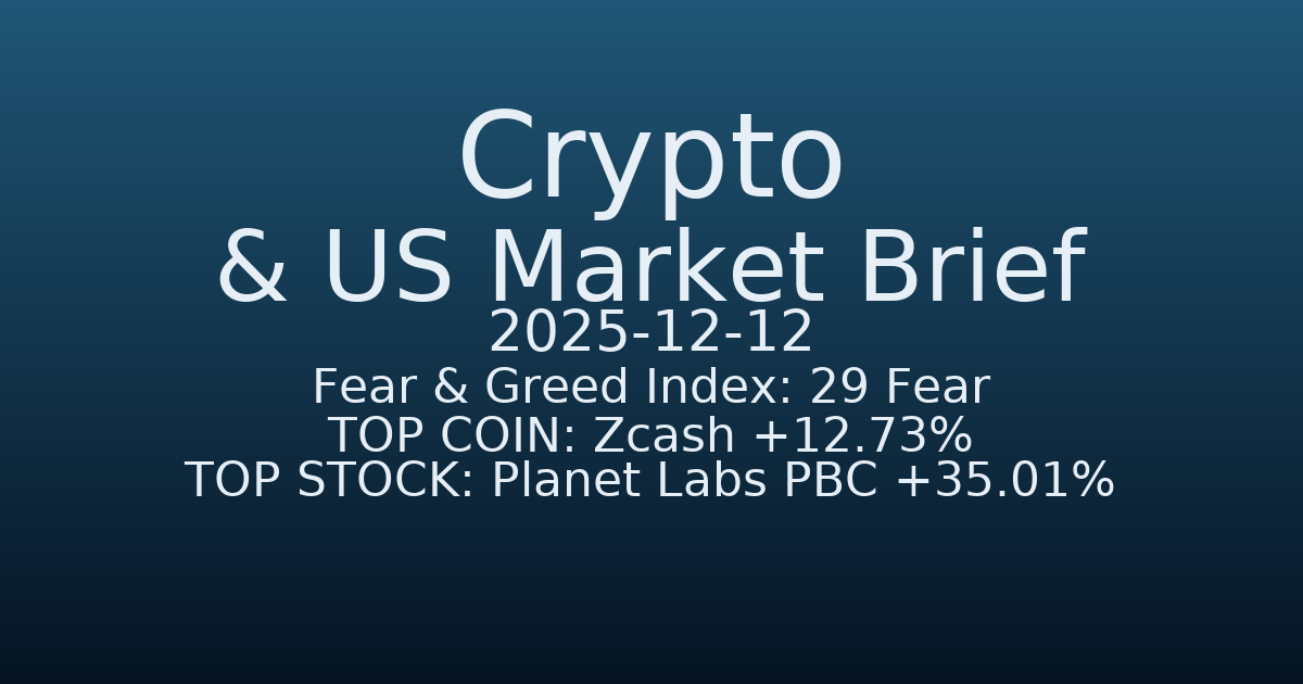 코인·미증시 요약 (Crypto & US Market Brief) (2025-12-12)